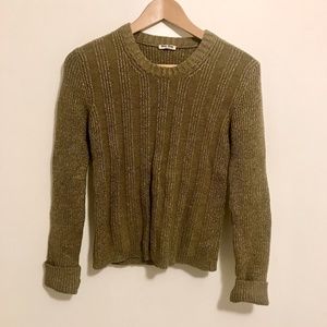 MUI MUI 90's Vintage Metallic Gold Sweater Small